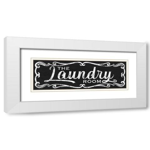 The Laundry Room Black White Modern Wood Framed Art Print with Double Matting by Prime, Marcus