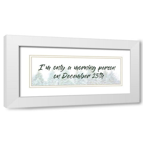 December Morning White Modern Wood Framed Art Print with Double Matting by Prime, Marcus