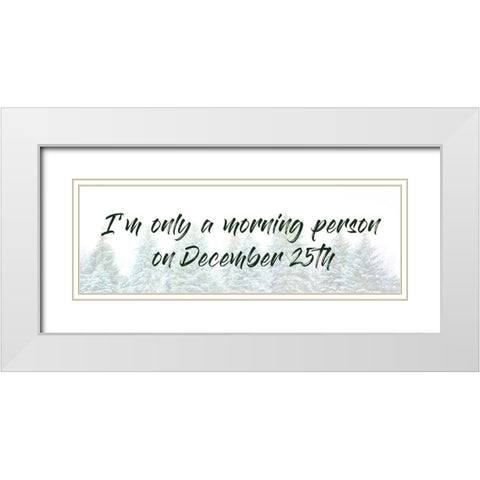 December Morning White Modern Wood Framed Art Print with Double Matting by Prime, Marcus