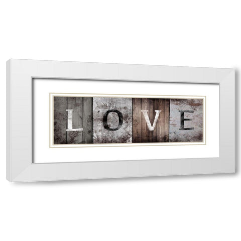 Natural Love White Modern Wood Framed Art Print with Double Matting by Prime, Marcus