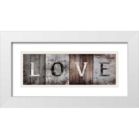 Natural Love White Modern Wood Framed Art Print with Double Matting by Prime, Marcus