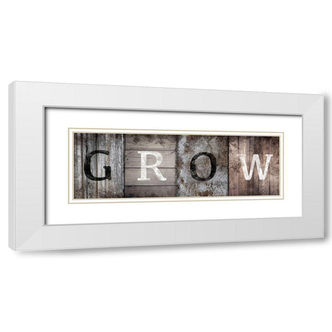 Natural Growth White Modern Wood Framed Art Print with Double Matting by Prime, Marcus