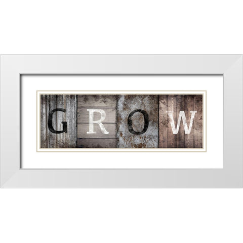 Natural Growth White Modern Wood Framed Art Print with Double Matting by Prime, Marcus