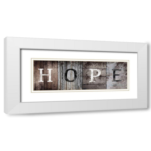 Natural Hope White Modern Wood Framed Art Print with Double Matting by Prime, Marcus