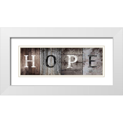 Natural Hope White Modern Wood Framed Art Print with Double Matting by Prime, Marcus