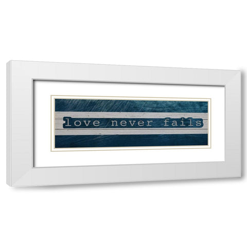 Never Fails White Modern Wood Framed Art Print with Double Matting by Prime, Marcus