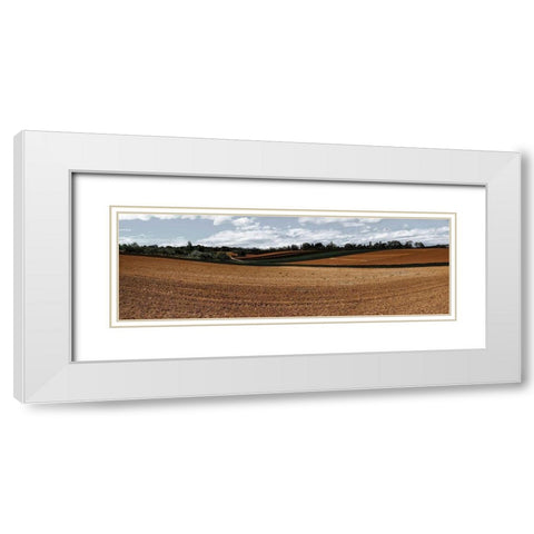 Fields Of Fall 1 White Modern Wood Framed Art Print with Double Matting by Prime, Marcus