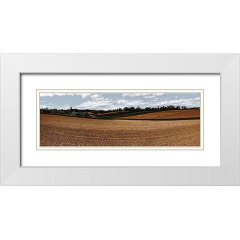 Fields Of Fall 1 White Modern Wood Framed Art Print with Double Matting by Prime, Marcus