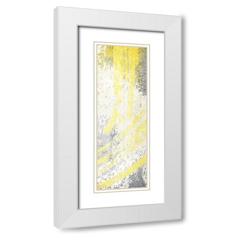 Striking Chaos 2 White Modern Wood Framed Art Print with Double Matting by Prime, Marcus