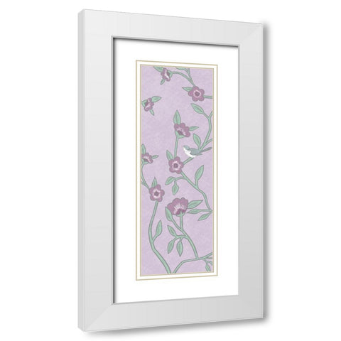 Natural Lilac 2 White Modern Wood Framed Art Print with Double Matting by Prime, Marcus