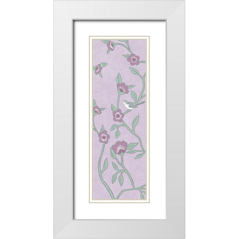 Natural Lilac 2 White Modern Wood Framed Art Print with Double Matting by Prime, Marcus