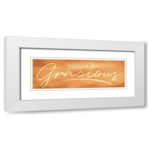Goodness Gracious 1 White Modern Wood Framed Art Print with Double Matting by Prime, Marcus