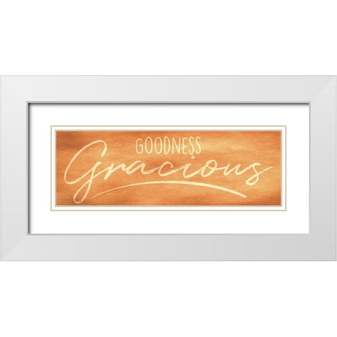 Goodness Gracious 1 White Modern Wood Framed Art Print with Double Matting by Prime, Marcus
