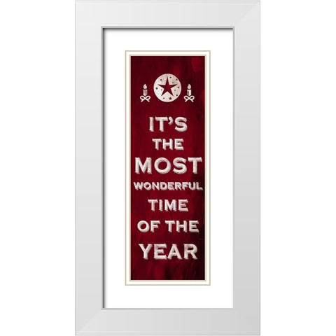 Wonderful Time White Modern Wood Framed Art Print with Double Matting by Prime, Marcus