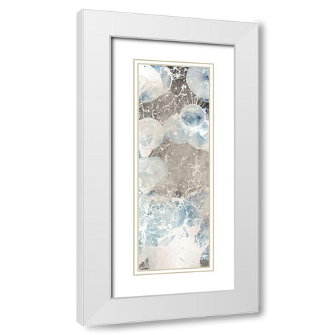 Splattered Earthy Tones White Modern Wood Framed Art Print with Double Matting by Prime, Marcus