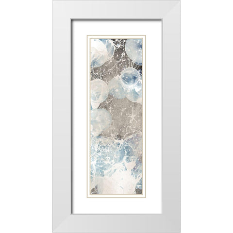 Splattered Earthy Tones White Modern Wood Framed Art Print with Double Matting by Prime, Marcus