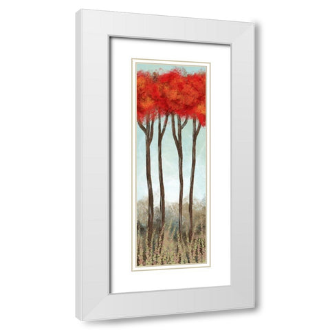Autumn Passion 2 White Modern Wood Framed Art Print with Double Matting by Prime, Marcus