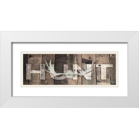 Wood Hunt White Modern Wood Framed Art Print with Double Matting by Prime, Marcus