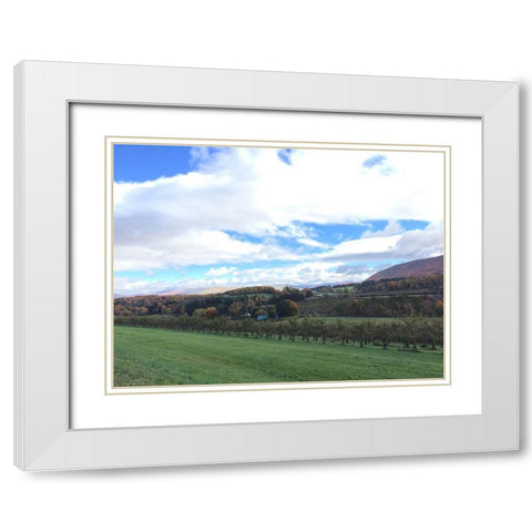 Autumn Skies 1 White Modern Wood Framed Art Print with Double Matting by Prime, Marcus