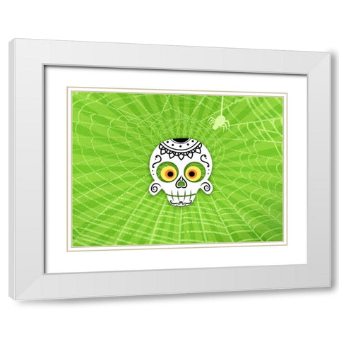 Dia De Los Muertos White Modern Wood Framed Art Print with Double Matting by Prime, Marcus