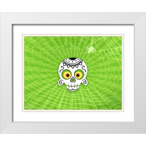 Dia De Los Muertos White Modern Wood Framed Art Print with Double Matting by Prime, Marcus