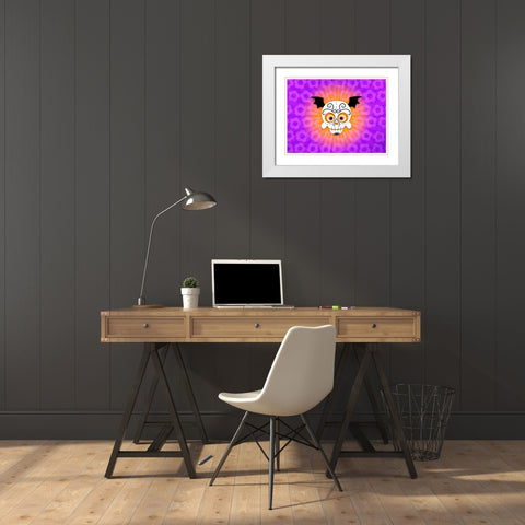 Dia De Los Muertos 3 White Modern Wood Framed Art Print with Double Matting by Prime, Marcus