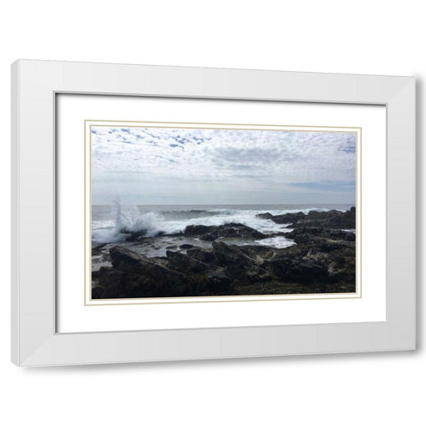 Morning Tide White Modern Wood Framed Art Print with Double Matting by Prime, Marcus