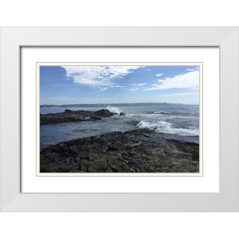 Morning Tide 4 White Modern Wood Framed Art Print with Double Matting by Prime, Marcus