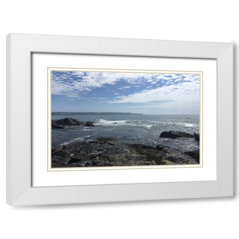 Morning Tide 5 White Modern Wood Framed Art Print with Double Matting by Prime, Marcus
