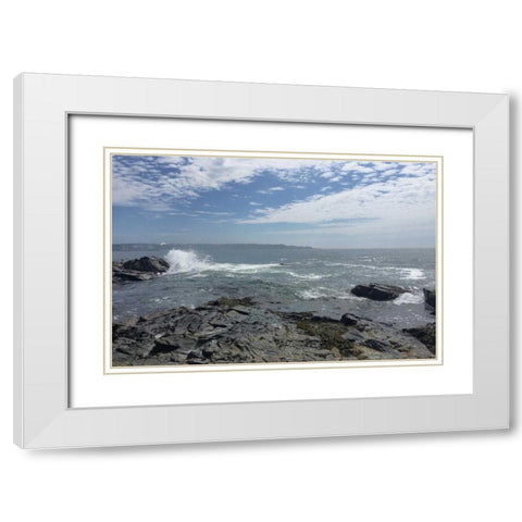 Morning Tide 5 White Modern Wood Framed Art Print with Double Matting by Prime, Marcus