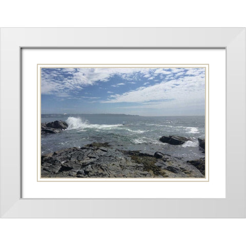 Morning Tide 5 White Modern Wood Framed Art Print with Double Matting by Prime, Marcus