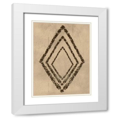 Diamond Entrance White Modern Wood Framed Art Print with Double Matting by Prime, Marcus