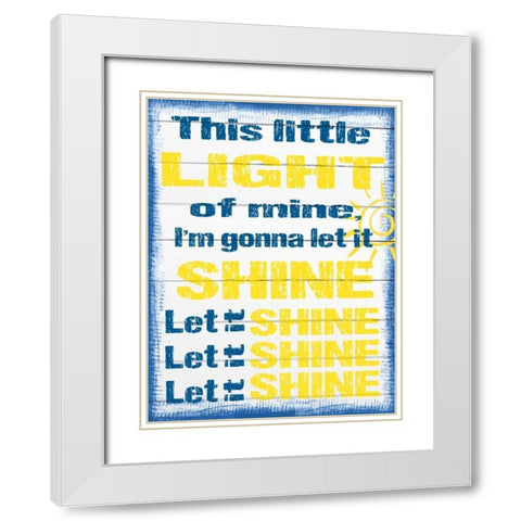 Light Of Mine White Modern Wood Framed Art Print with Double Matting by Prime, Marcus