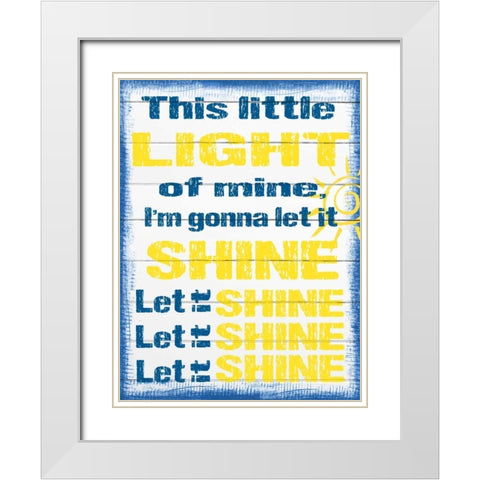 Light Of Mine White Modern Wood Framed Art Print with Double Matting by Prime, Marcus