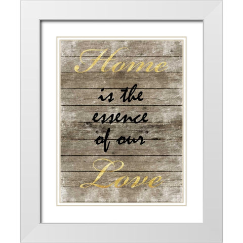 Essence Of Love White Modern Wood Framed Art Print with Double Matting by Prime, Marcus