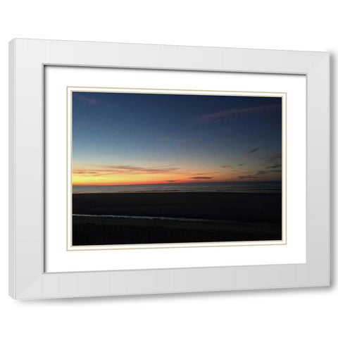 Majestic Sunset 2 White Modern Wood Framed Art Print with Double Matting by Prime, Marcus