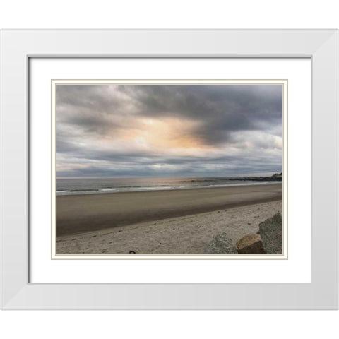 Morning Mist 1 White Modern Wood Framed Art Print with Double Matting by Prime, Marcus