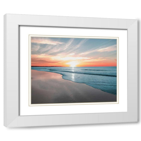 Relaxing Morning White Modern Wood Framed Art Print with Double Matting by Prime, Marcus