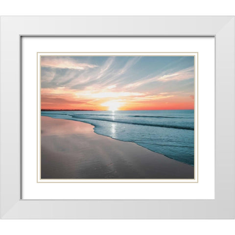 Relaxing Morning White Modern Wood Framed Art Print with Double Matting by Prime, Marcus