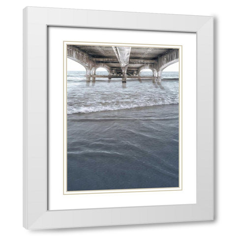 Bridge The Peace White Modern Wood Framed Art Print with Double Matting by Prime, Marcus