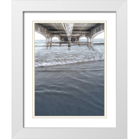 Bridge The Peace White Modern Wood Framed Art Print with Double Matting by Prime, Marcus