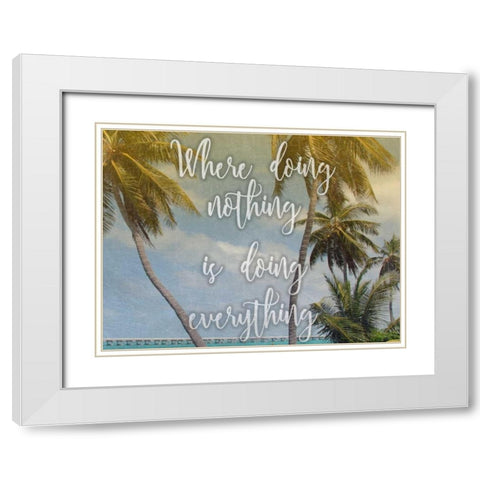 Sunny Nothings White Modern Wood Framed Art Print with Double Matting by Prime, Marcus