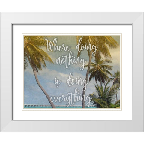 Sunny Nothings White Modern Wood Framed Art Print with Double Matting by Prime, Marcus