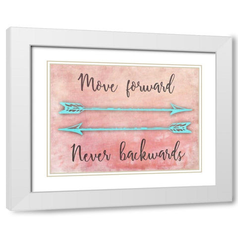 Moving Forward White Modern Wood Framed Art Print with Double Matting by Prime, Marcus