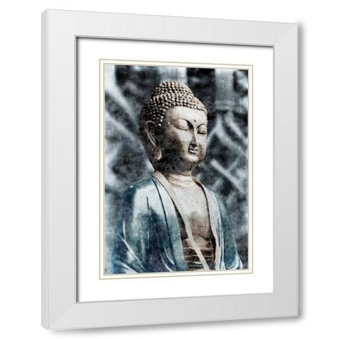 Buddha Mist 1 White Modern Wood Framed Art Print with Double Matting by Prime, Marcus