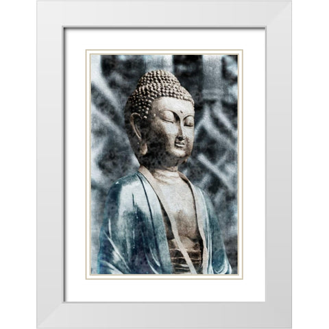 Buddha Mist 1 White Modern Wood Framed Art Print with Double Matting by Prime, Marcus