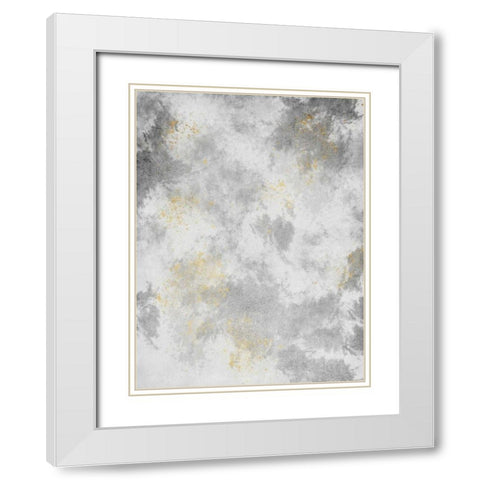 Mesmerizing Marble White Modern Wood Framed Art Print with Double Matting by Prime, Marcus