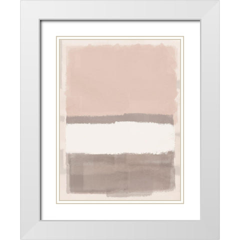 Clean Streaks 1 White Modern Wood Framed Art Print with Double Matting by Prime, Marcus