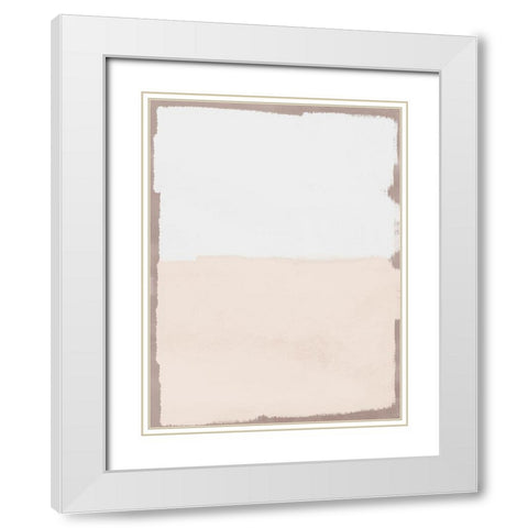 Clean Streaks 2 White Modern Wood Framed Art Print with Double Matting by Prime, Marcus