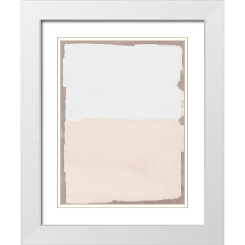 Clean Streaks 2 White Modern Wood Framed Art Print with Double Matting by Prime, Marcus